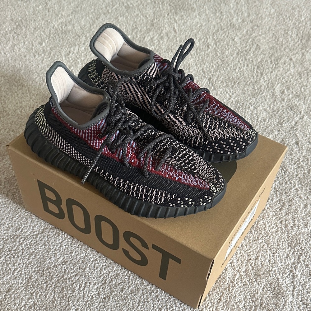 Adidas Yeezy Boost 350 V2 in Black and Red